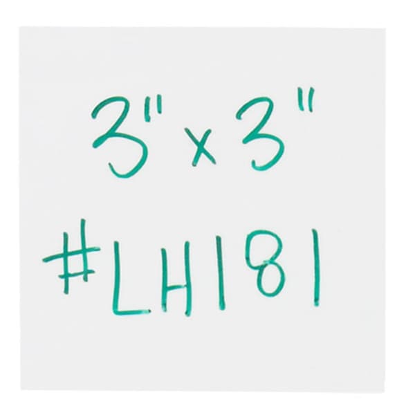 Officespace 3 x 3 in. White Warehouse Labels - Magnetic Strips, 25PK OF3350576 - main